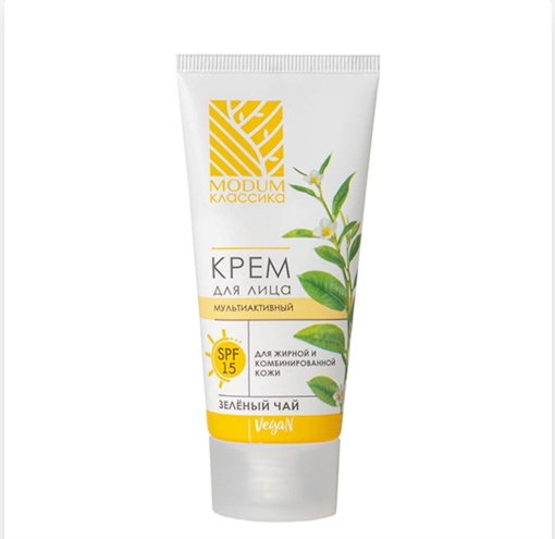 MODUM KLASSIKA Multiaktiv üz kremi spf 15 və yaşıl çay ekstraktı, 50 q şəkil